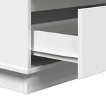 vidaXL Cabinet de chevet Blanc 71 x 34.5 x 75 cm Bois d'ingénierie