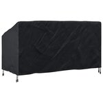 vidaXL Housse de banc de jardin Noir 205 x 85 x 65 / 94 cm Tissu 420D