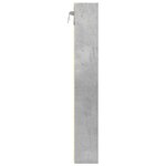 vidaXL Armoire à vitrine gris béton 60x8 5x58 cm bois d'ingénierie