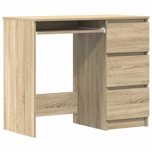 vidaXL Bureau Chêne sonoma 90x45x76 cm Bois d’ingénierie
