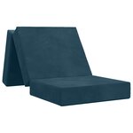 vidaXL Canapé-lit pliable 90 x 67 x 45 cm Bleu