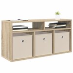 vidaXL Basboard avec tiroir Chêne Sonoma 87 x 27 5 x 43 cm