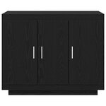 Buffet vidaXL Chêne Noir 92x35x75 cm Bois Stratifié