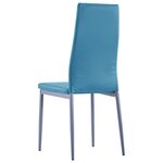 vidaXL Ensemble de salle à manger 5 Pièces Bleu