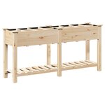 vidaXL Jardinière avec Grilles 161x43x76 cm Bois Massif de Sapin