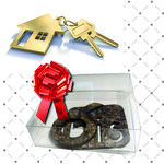 Numéro 3- Numéro adhésif pour boîtes aux lettres- Pierre véritable 50 mm Albatre