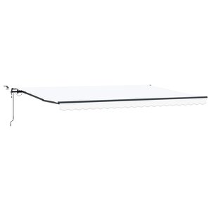 vidaXL Tissu de auvent Blanc 500 × 350 cm Polyester