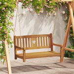 vidaXL Banc balançoire de jardin Naturel 110 x 56 x 58 cm