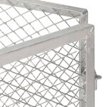 vidaXL Composteur de jardin 85x85x70 cm Fer galvanisé