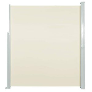 vidaXL Auvent latéral rétractable de patio 140x500 cm Crème