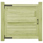 vidaXL Portail de jardin Bois de pin imprégné 100x100 cm