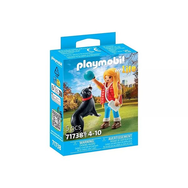 PLAYMOBIL 71738 - My Life Jeune fille avec chien de montagne