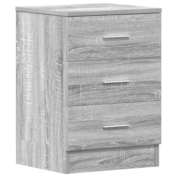 vidaXL Table de chevet Sonoma gris 38x35x56 cm Bois d'ingénierie