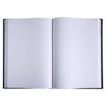 Registre 390x255 Quadrillé 600 Pages Foliotées - Noir Toilé - Le Dauphin