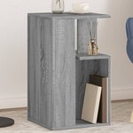 vidaXL Table d'appoint sonoma gris 35x35x60 cm bois d'ingénierie