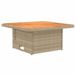 vidaXL Canapé de jardin avec accoudoirs et table relevable 2 Pièce