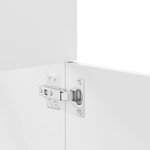 vidaXL Ensemble de meubles salle de bain 3 Pièces blanc bois d'ingénierie