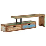 vidaXL Meuble TV (118-200) x 30 x 40 cm en bois massif recyclé