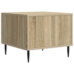 vidaXL Table basse Chêne Sonoma 49 x 50 x 40 cm Bois d'ingénierie