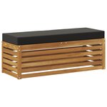 vidaXL Banc de jardin pliant Bois d'Acacia Massif Naturel