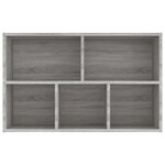 vidaXL Bibliothèque/Buffet sonoma gris 50x25x80 cm bois d'ingénierie