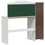 vidaXL Bureau tableau noir ROROS Blanc 120 x 45 x 118 5 cm