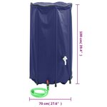 vidaXL Réservoir d'eau avec robinet pliable 380 L PVC