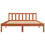 vidaXL Cadre de lit sans matelas cire marron 160x200cm bois pin massif