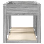 vidaXL Lit Superposé pour Enfants Gris Sonoma 80 x 200 cm