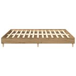 vidaXL Cadre de lit sans matelas chêne artisanal 200x200 cm