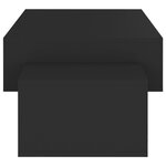 vidaXL Table basse Noir 105x55x32 cm Bois d’ingénierie