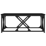 vidaXL Table basse noir 70x70x30 cm bois d'ingénierie