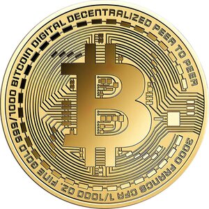 Pièce de monnaie en Or 3000 Francs g 0.031 (1/1000 oz) Millésime Gold Gift BITCOIN 1/1000