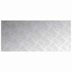 vidaXL Plaques à damier 4 Pièces Argent 90 x 40 cm Aluminium