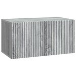 vidaXL Meuble TV mural 59 5 x 31 x 30 cm Sonoma gris Bois d'ingénierie