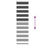 vidaXL Store zèbre noir 45x100 cm largeur du tissu 40 9 cm polyester