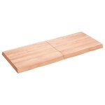 vidaXL Dessus de table bois massif traité bordure assortie