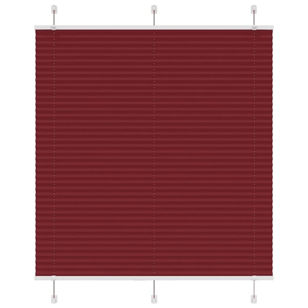 vidaXL Store plissé rouge bordeaux 120x150 cm largeur du tissu 119 4cm