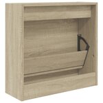 vidaXL Armoire à chaussures chêne sonoma 60x21x57 cm bois d'ingénierie