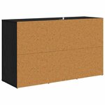 vidaXL avec tiroir Chêne noir 100 x 33 x 59 5 cm Bois d'ingénierie
