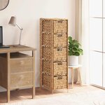 vidaXL Unité de rangement avec 5 paniers 25 5x37x100 cm Jacinthe d'eau