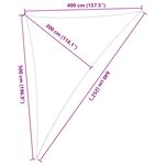 vidaXL Voile d'ombre Bleu et Blanc 4 x 5 x 6 4 m