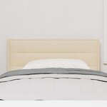 vidaXL Tête de lit LED avec des lumières à LED Crème 90 cm tissu