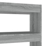 vidaXL Bibliothèque/Séparateur de pièce sonoma gris 100x30x135 cm