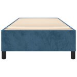 vidaXL Cadre de lit Bleu foncé 90x200 cm Velours