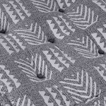 vidaXL Canapé Modulable Impression Grise 70 x 70 x 36 cm tissu