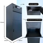 Boîte aux lettres avec compartiment séparé - ParcelXL - Antivol - Boîte à colis autonome