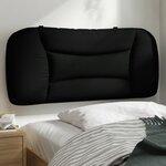 vidaXL Coussin de tête de lit Hvar noir 80 cm tissu