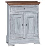 vidaXL Armoire de rangement 63 x 30 x 79 cm Bois de Mahogany Massif
