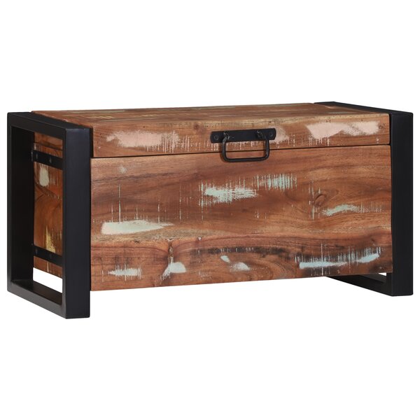 vidaXL Coffres de rangement 60x30x30cm en bois massif de récupération et métal